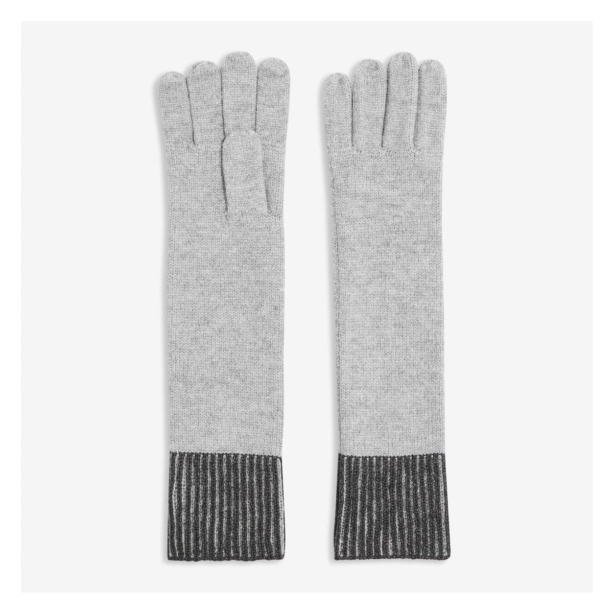 Long grey outlet gloves